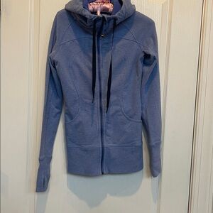 Blue Hooded Men's Jacket